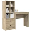Image de vidaXL Bureau Chêne Sonoma 125,5 x 40 x 127 cm 2 pc