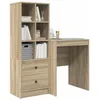 Image de vidaXL Bureau Chêne Sonoma 105,5 x 50 x 127 cm 2 pc