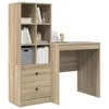 Image de vidaXL Bureau Chêne Sonoma 115,5 x 50 x 127 cm 2 pc