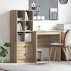 Image de vidaXL Bureau Chêne Sonoma 115,5 x 50 x 127 cm 2 pc