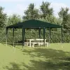 Image de vidaXL Tente de fête Vert 400 x 400 x 266 cm Polyéthylène et acier