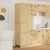 Image de vidaXL Armoire avec étagère SKI Brun Miel 60 x 32 x 40 cm Pin massif