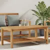 Image de vidaXL Table basse Marron 110 x 55 x 45 cm Bois de teck massif