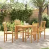 Image de vidaXL Chaise de salle à manger 4 pcs Marron 62 x 55 x 94 cm