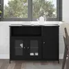 Image de vidaXL Buffet Chêne noir 100 x 35 x 75 cm