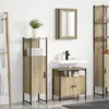 Image de vidaXL Ensemble de mobilier de salle de bain 3 pièces Marron