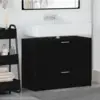 Image de vidaXL Cabinet de salle de bain avec tiroir Chêne noir 78 x 37 x 59 cm