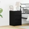 Image de vidaXL Cabinet de chevet Chêne noir 38 x 34 x 61 cm Bois d'ingénierie