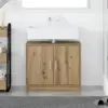 Image de vidaXL Cabinet de salle de bain Chêne artisanal 63 x 29 x 55 cm