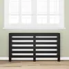 Image de vidaXL Cache-Radiateur Chêne noir 149 x 20 x 82 cm Bois d'ingénierie