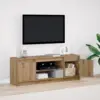 Image de vidaXL Unites TV Marron 139,5 x 34 x 50 cm Bois d'ingénierie