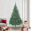 Image de vidaXL Sapin de Noël artificiel pré-éclairé Vert 240 cm PVC