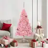 Image de vidaXL Sapin de Noël artificiel pré-éclairé Rose 150 cm PVC