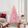 Image de vidaXL Sapin de Noël artificiel pré-éclairé Rose 150 cm PVC