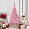 Image de vidaXL Sapin de Noël artificiel pré-éclairé Rose 150 cm PVC