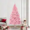 Image de vidaXL Sapin de Noël artificiel pré-éclairé Rose 240 cm PVC