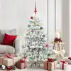 Image de vidaXL Sapin de Noël Artificiel à Branches Articulées Blanc 150 cm