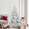 Image de vidaXL Sapin de Noël Artificiel à Branches Articulées Blanc 180 cm