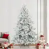 Image de vidaXL Sapin de Noël Artificiel à Branches Articulées Blanc 240 cm