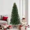 Image de vidaXL Sapin de Noël artificiel Vert 180 cm PVC, PE et acier