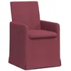 Image de vidaXL Chaises de salle à manger 2 pc tissu Bordeaux 57 x 67 x 95 cm