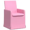 Image de vidaXL Chaises de salle à manger 2 pc tissu Rose 57 x 67 x 95 cm