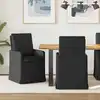 Image de vidaXL Chaises de salle à manger 2 pcs Noir 57 x 67 x 98 cm tissu