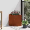 Image de vidaXL Jardinière d'Angle Rouillé 30 x 30 x 35 cm Acier patiné