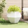 Image de vidaXL Jardinière Blanc 100 x 100 x 80 cm Acier
