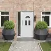 Image de vidaXL Jardinière 2 pc Anthracite 100 x 100 x 80 cm Acier