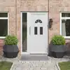 Image de vidaXL Jardinière 2 pc Anthracite 75 x 75 x 60 cm Acier