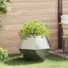 Image de vidaXL Jardinière Argenté 75 x 75 x 60 cm Acier inoxydable