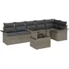 Image de vidaXL Ensemble de canapé de jardin 7 pc Gris