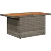 Image de vidaXL Ensemble de canapé de jardin 6 pc Gris Poly rotin