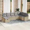 Image de vidaXL Ensemble de canapé de jardin 8 pc Poly rotin