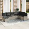 Image de vidaXL Ensemble de canapé de jardin 8 pc Poly rotin