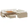 Image de vidaXL Ensemble de canapé de jardin 13 pcs Beige polyrotin, Canapé extérieur en rotin, moderne et modulable, pour jardin et terrasse, meubles résistants aux intempéries