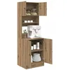 Image de vidaXL Buffet de cuisine Chêne artisanal 60 x 50 x 180 cm