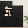 Image de vidaXL Haut Armoire Chêne noir 30 x 42,5 x 185 cm