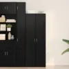 Image de vidaXL Haut Armoire 2 pcs Chêne noir 70 x 42,5 x 185 cm