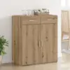 Image de vidaXL Armoire de rangement Chêne artisanal 80 x 42,5 x 93 cm
