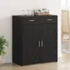 Image de vidaXL Armoire de rangement Chêne noir 80 x 42,5 x 93 cm