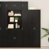Image de vidaXL Cabinet de rangement avec étagères Chêne noir Bois d'ingénierie