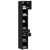 Image de vidaXL Armoire de rangement 2 pcs Chêne noir 30 x 42,5 x 225 cm, Rangement spacieux, armoire fine, moderne, pratique, meuble vertical pour organiser ta maison