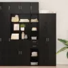 Image de vidaXL Armoire de rangement 2 pc Chêne noir 30 x 42,5 x 225 cm