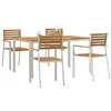 Image de vidaXL Ensemble de salle à manger pour jardin 5 pcs, Set de mobilier de jardin élégant, mobilier de salle à manger robuste et moderne pour profiter des moments conviviaux à l'extérieur