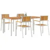 Image de vidaXL Ensemble de repas extérieur 5 pc 180 x 90 x 75 cm