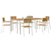 Image de vidaXL Ensemble de repas extérieur 7 pc 200 x 90 x 75 cm