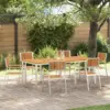 Image de vidaXL Ensemble de repas extérieur 7 pcs