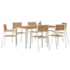 Image de vidaXL Ensemble de repas extérieur 7 pc 150 x 90 x 75 cm